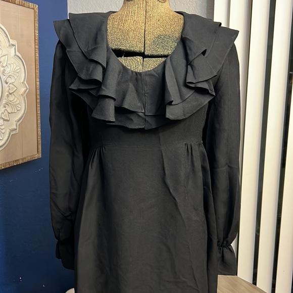 VTG SUZ CALIFORNIA 50/60βS MINI RUFFLE DRESS - Picture 2 of 16